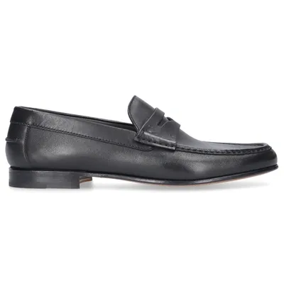 Moreschi Loafers Borgogna Calfskin In Black