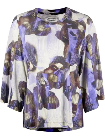 Henrik Vibskov Peach Tencel™ Blouse In Purple