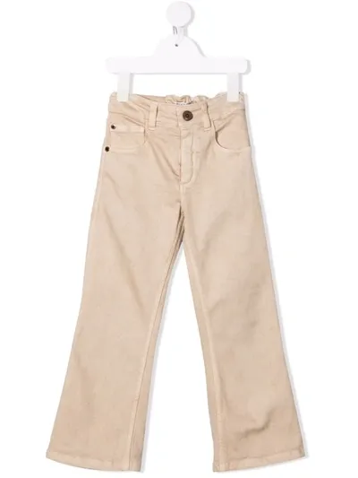 Brunello Cucinelli Cream Stretch Cotton Jeans In Neutrals