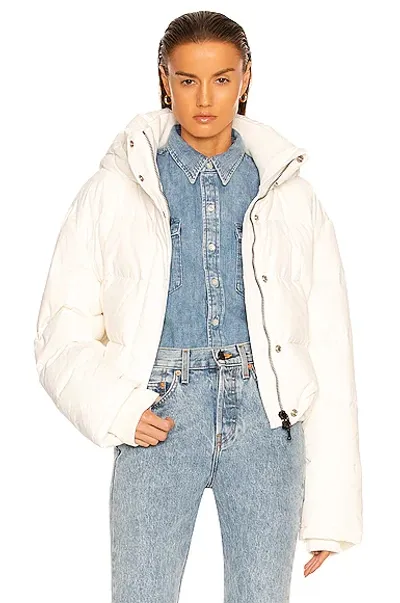 Wardrobe.nyc Puffer Jacket In Off-white