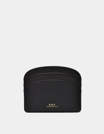 Apc Demi-lune Card Holder - A.p.c. - Black - Leather