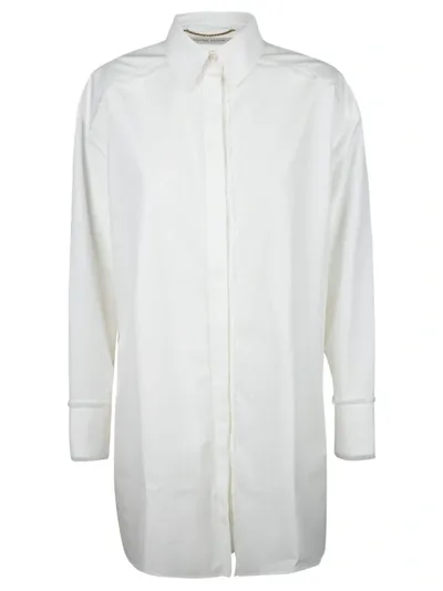 Golden Goose White Davia Long Sleeve Shirt