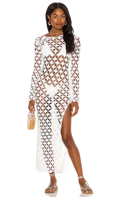 Tularosa Arella Midi Dress In White