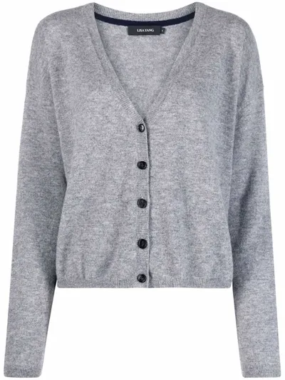 Lisa Yang V-neck Cashmere Cardigan In Light Grey