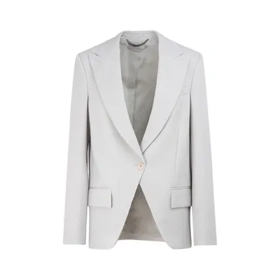 Stella Mccartney Lindsey Wool Blazer In Grey