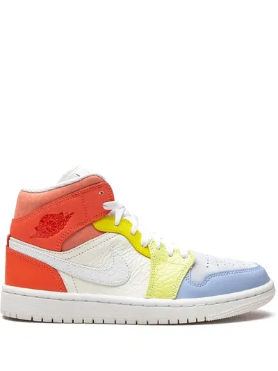 Jordan Air  1 Mid Sneakers In White