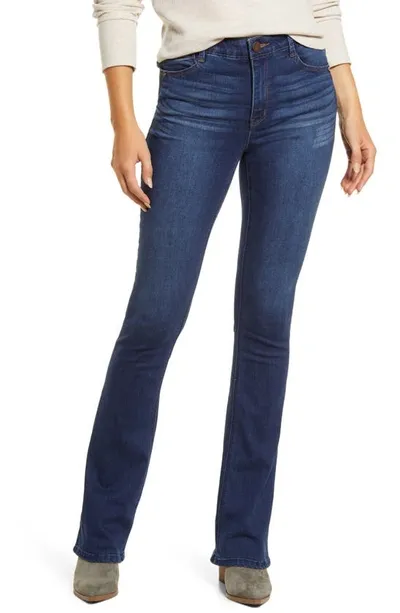 Wit & Wisdom Ab-solution High Waist Itty Bitty Bootcut Jeans In Blue