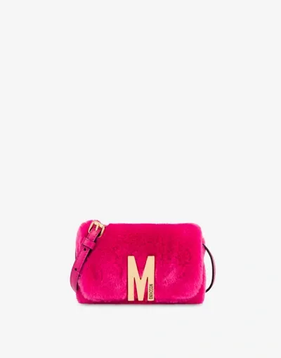 Moschino Soft Fabric M Shoulder Bag In Yellow