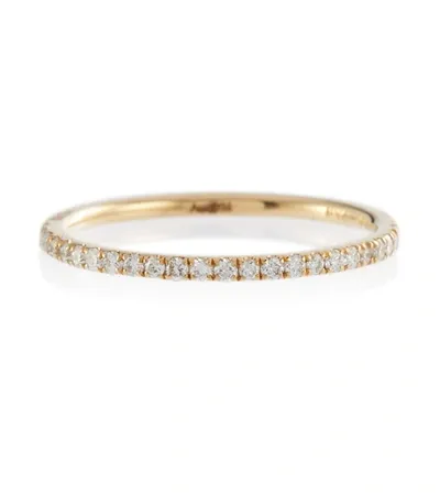 Ileana Makri Thread Band 18kt Gold Ring With Diamonds