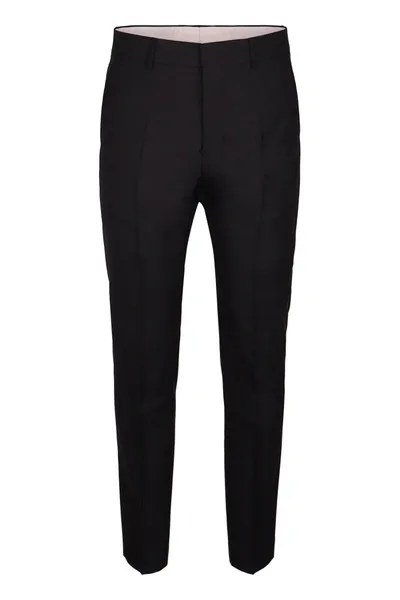 Ami Alexandre Mattiussi Ami Paris Slim Cigarette Trousers In Black