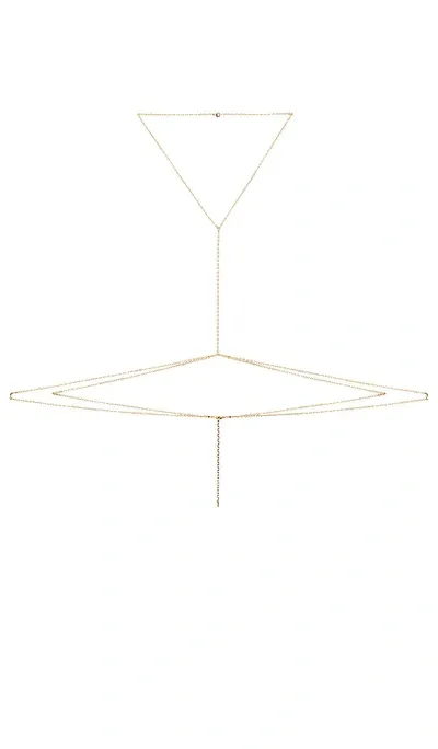 Joolz By Martha Calvo Stella Body Chain In Metallic Gold