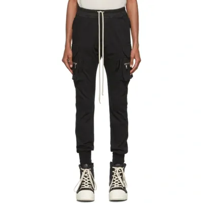 Rick Owens Black Mastodon Cargo Pants