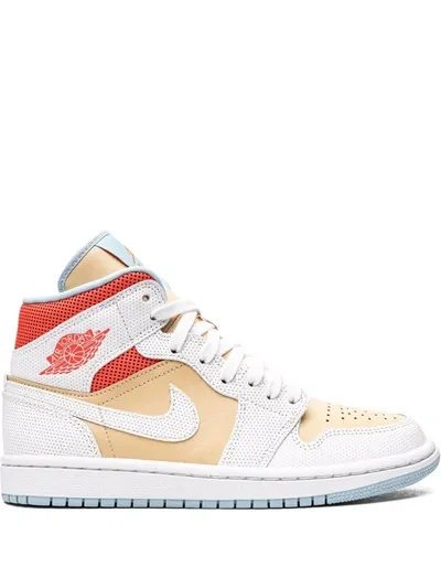 Jordan Air  1 Mid Se "“sesame”" Sneakers In White