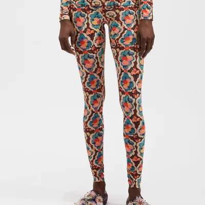 La Doublej Printed Stretch-jersey Leggings In Multicolor