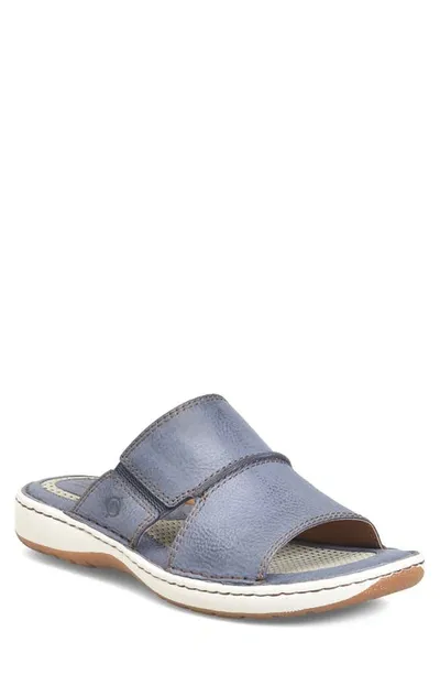 Born Flores Slide Sandal In Navy