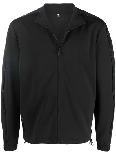 Mcq By Alexander Mcqueen Contrast-trim Lightweight Jacket In Schwarz