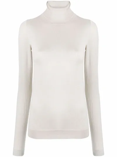 Brunello Cucinelli Roll-neck Jumper In White