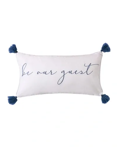 Levtex Lillian Be Our Guest Pillow In White