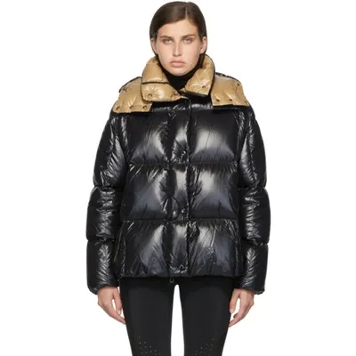 Moncler Womens Black Parana Hooded Shell Jacket S