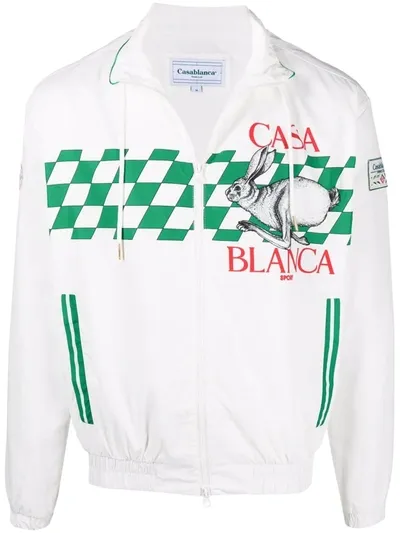 Casablanca Casa Sport Tech Track Jacket In White