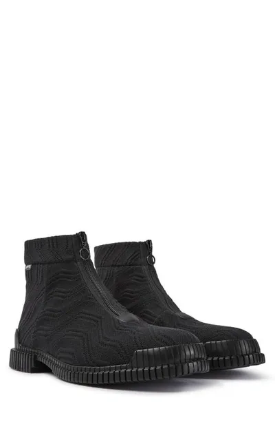 Camper Men Pix Technical Fabric Boot In Black