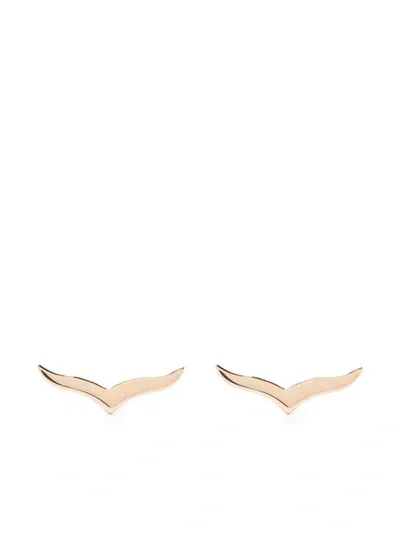 Ginette Ny 18kt Yellow Gold Wise Stud Earrings