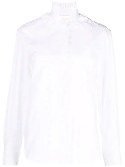 Rabanne White Ruffled Shirt