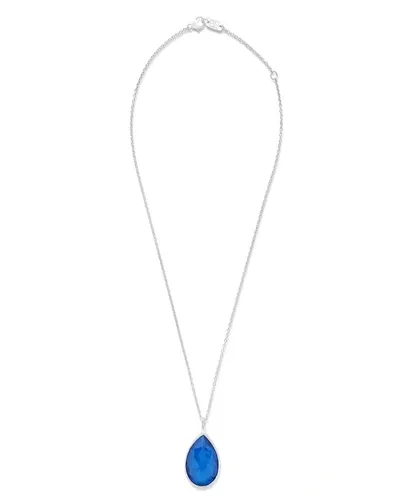 Ippolita Silver Teardrop Pendant Necklace In Blue