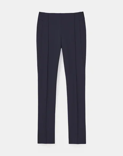 Lafayette 148 Plus-size Acclaimed Stretch Slim Pintuck City Pant In Blue