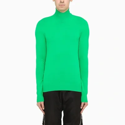 Bottega Veneta Green Turtle-neck Pullover