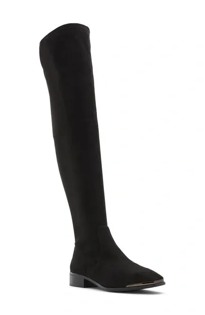 Aldo Sevaunna Flat Over The Knee Boots In Black