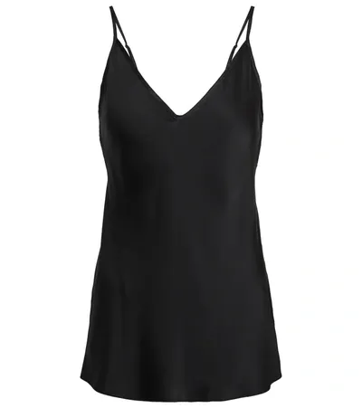 Max Mara Lucca Silk-blend Camisole In Black