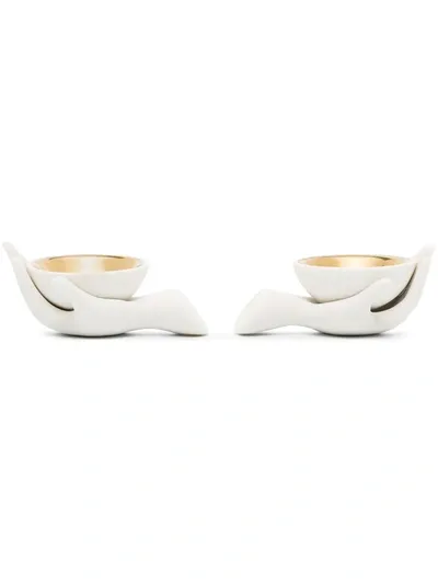 Jonathan Adler Eve Salt And Pepper Cellars In White