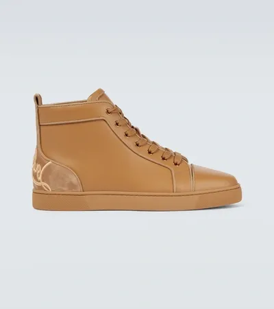 Christian Louboutin Fun Louis Sneakers In Brown