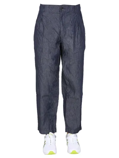 Comme Des Garçons Shirt Straight Fit Trousers In Blue