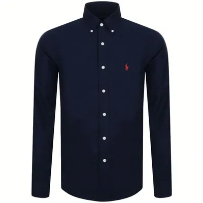 Ralph Lauren Long Sleeved Slim Fit Shirt Navy