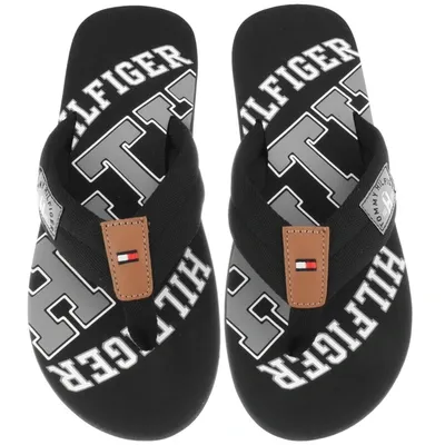 Tommy Hilfiger Beach Flip Flops Black