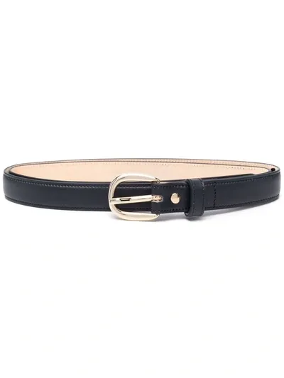 Apc Rosette Leather Belt In Blue