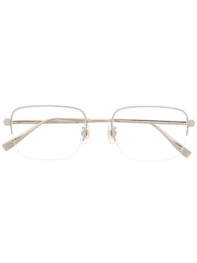 Dunhill Rimless Rectangular Eyeglass Frames In Gold