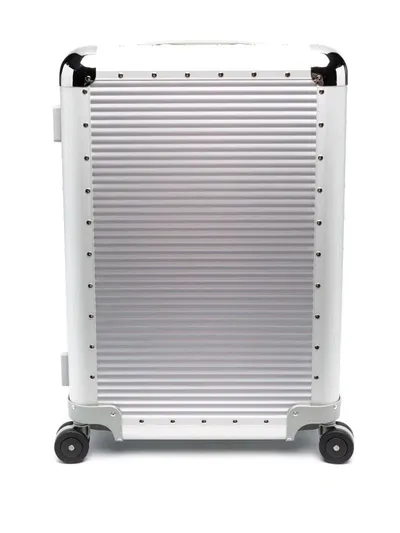 Fpm Milano Bank S Spinner 68 Aluminium Suitcase In Silver