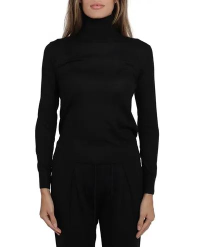 Ralph Lauren Turtleneck Knitted Jumper In Black