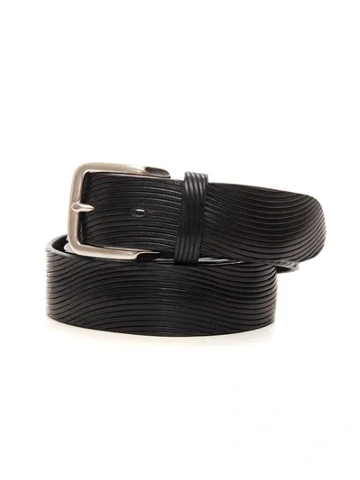 The Jack Leathers Leather Belt Black Leather Man