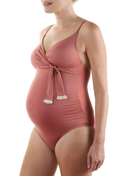 Cache Coeur Manitoba Maternity Swimsuit In Pink