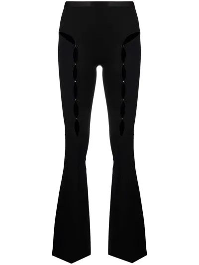 Rui Cut Out-detail High-waisted Trousers In Black