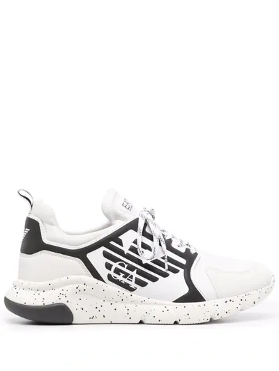 Ea7 Logo-print Chunky Sneakers In Weiss