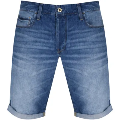 G-star G Star Raw 3301 Denim Shorts Blue