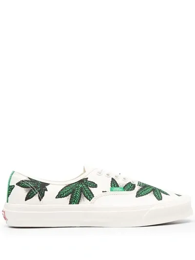 Vans White Sweet Leaf Og Authentic Lx Sneakers