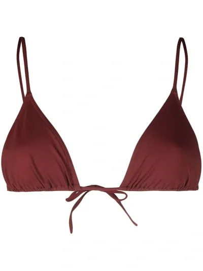 Eres Mouna Triangle Bikini Top In Brown