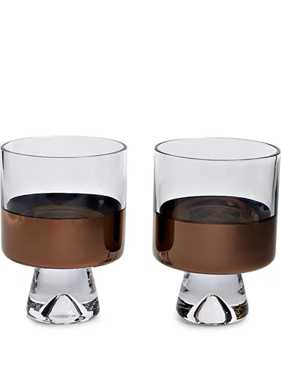 Tom Dixon Tank Ball Glasses In Gold