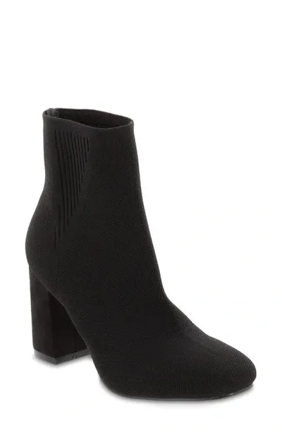 Mia Braxton Womens Knit Pull On Booties In Black